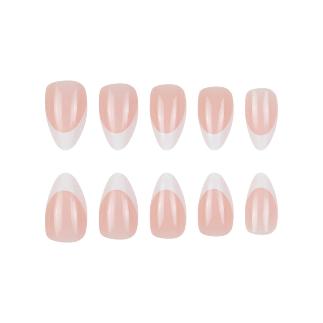 Elegant Stiletto Press-On Nails with French Tip Design Kalsten 1789085790