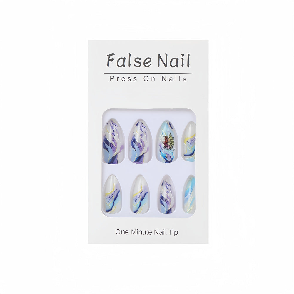 Artificial nails in elegant floral design Kalsten