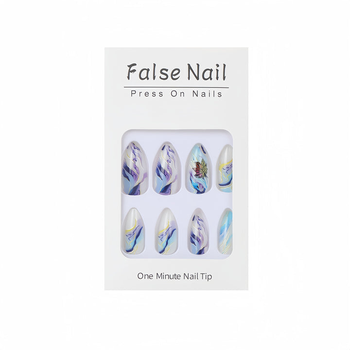 Artificial nails in elegant floral design Kalsten