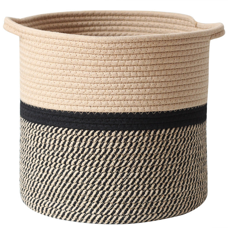 Handcrafted storage basket with handles Kalsten