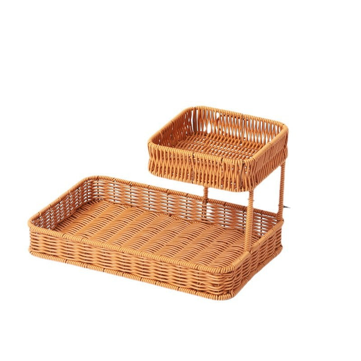 Multi-Tiered Wicker Organization Tray Kalsten