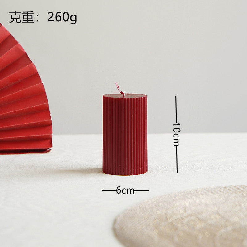 Twisted Spiral Taper Candle Pair Decorative Scented Home Accent