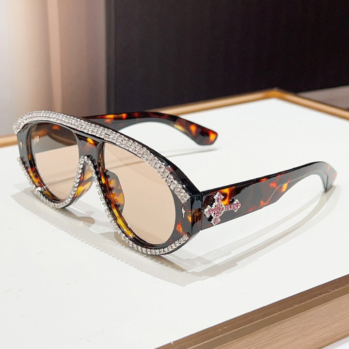 Luxury Oversized Rhinestone Sunglasses Kalsten