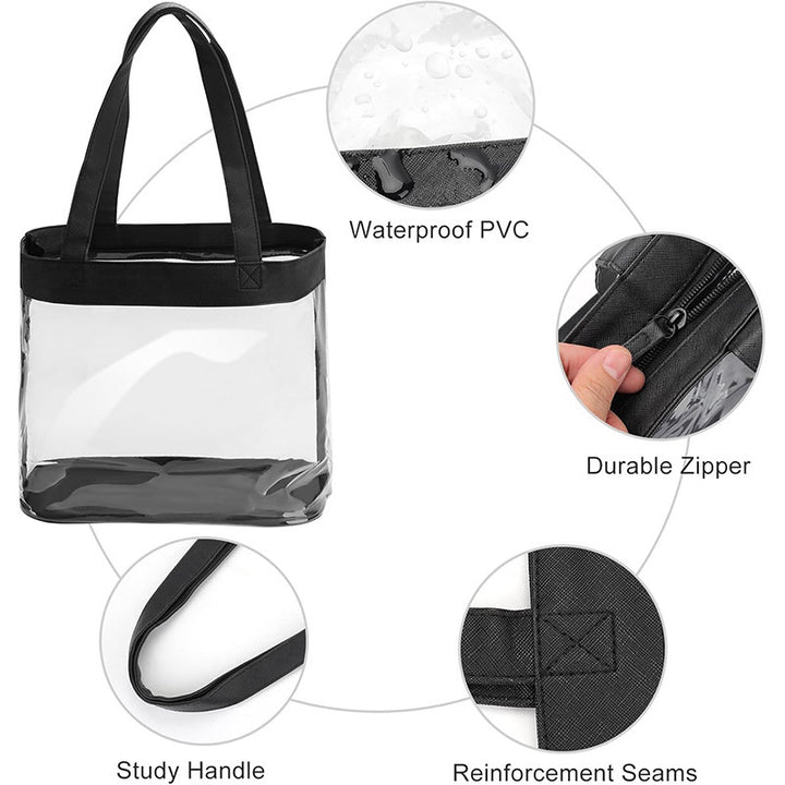 Transparent tote bag with removable interior compartment Kalsten