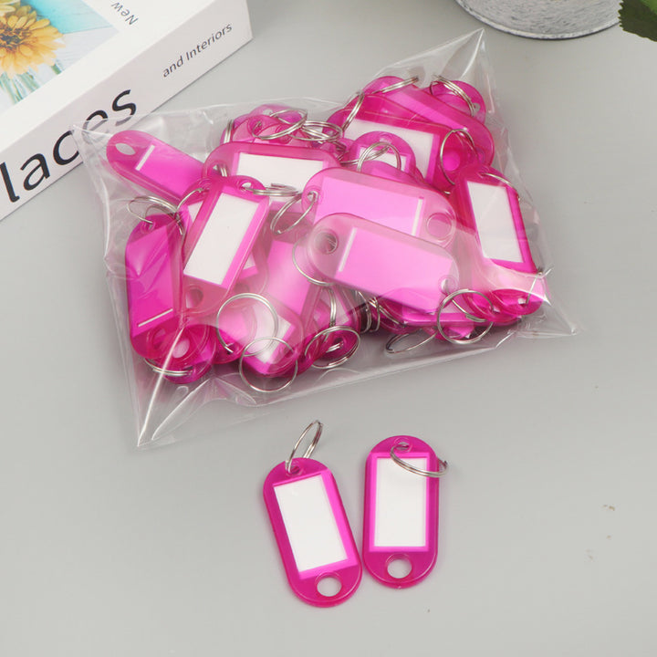 Unisex label tags with key ring and writable field Kalsten