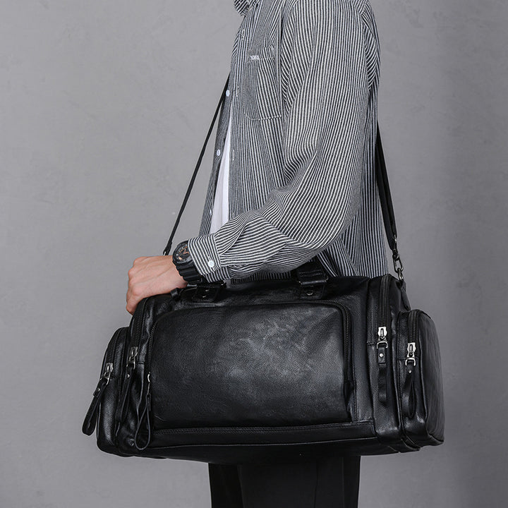 Versatile Leather Travel Duffel Bag Kalsten