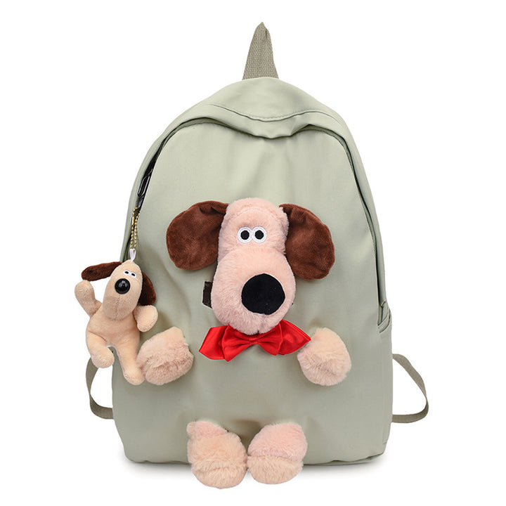 Plush Cartoon Dog-Themed Backpack