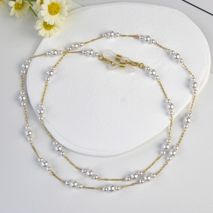Elegant Pearl Beaded Eyewear Chain Kalsten