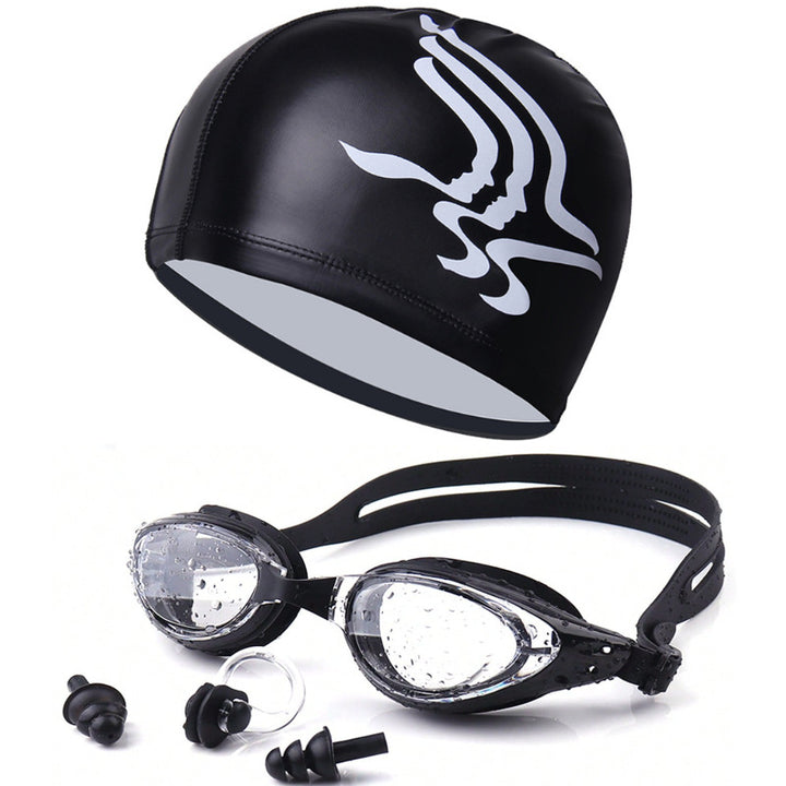 Swim set with hydrodynamic swimming goggles and Kalsten swim cap