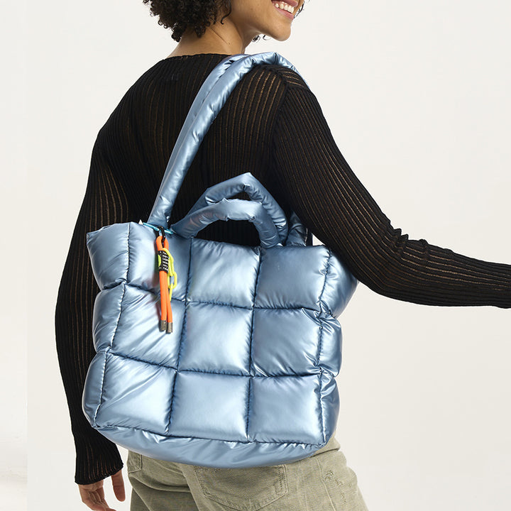 Padded Puffer Tote Bag