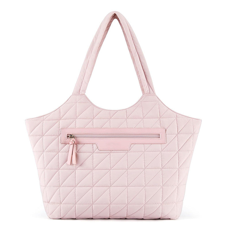 Padded handbag with textured design Kalsten