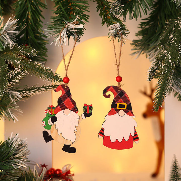 Wooden Christmas Gnome Ornament Kalsten