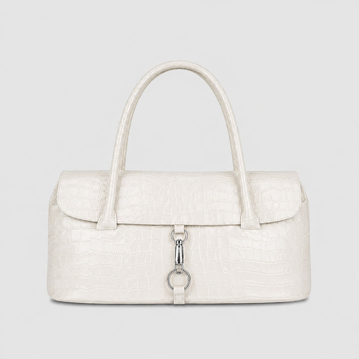 Elegant Crocodile Pattern Handbag