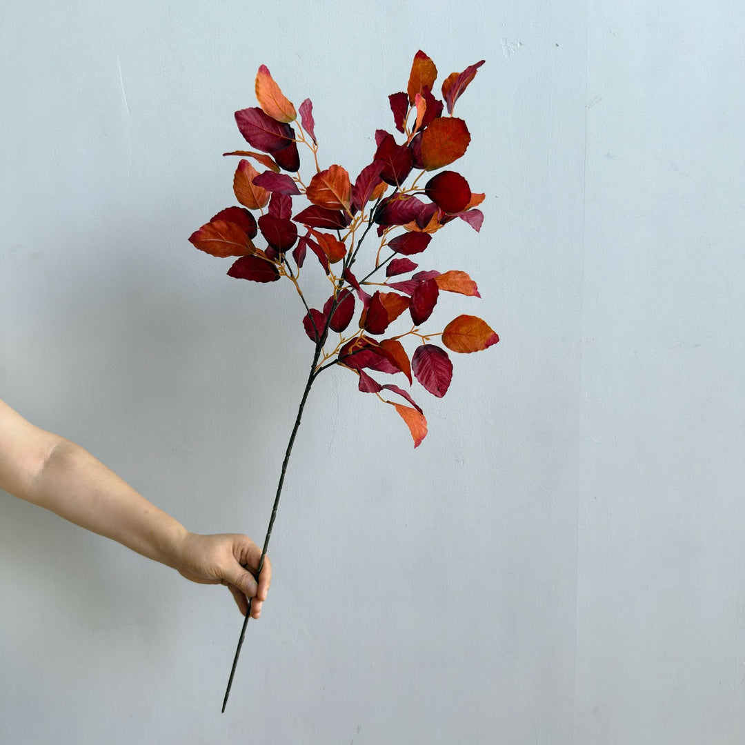 Elegant Faux Leaf Stem