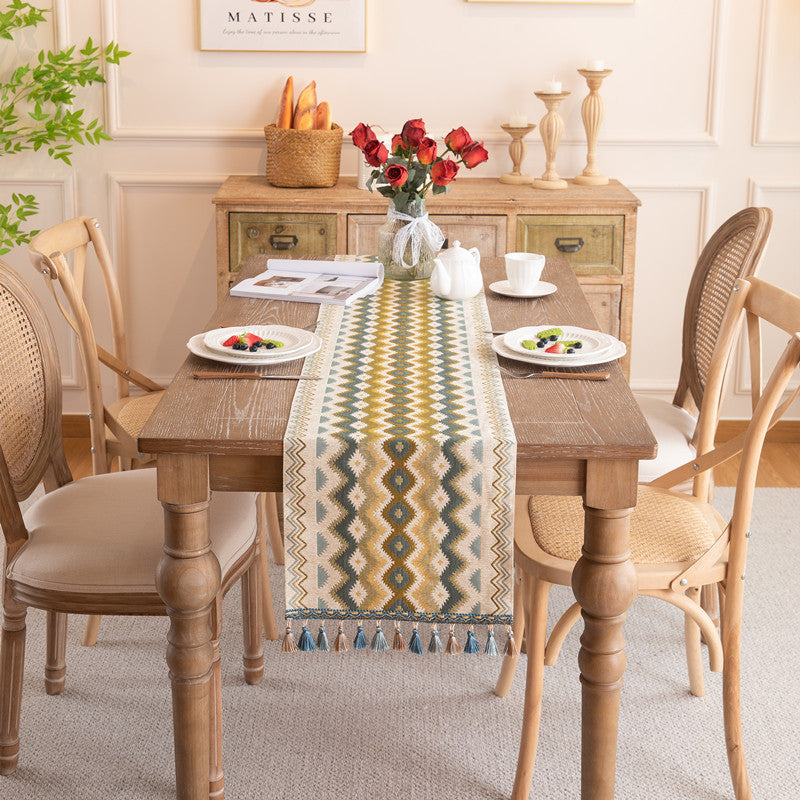 Decorative Geometric Table Runner