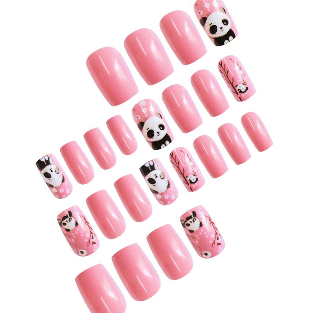 Thematic Panda Art Press-On Nail Set Kalsten