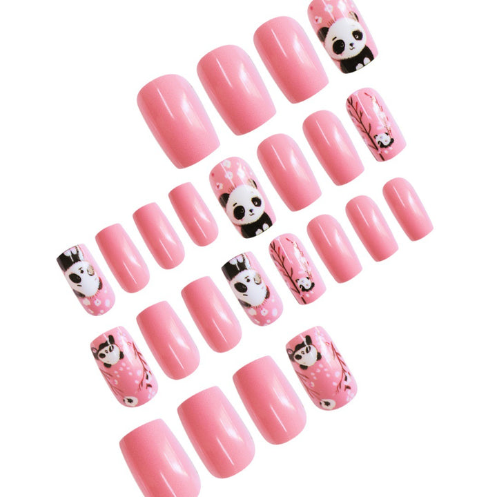 Thematic Panda Art Press-On Nail Set Kalsten