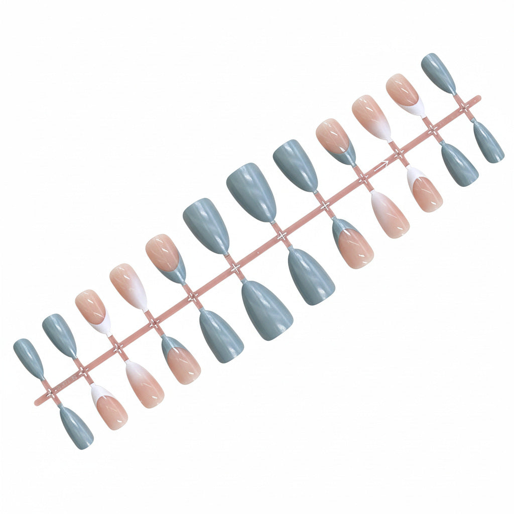 Elegant Ombre Almond-Shaped Press-On Nails Kalsten