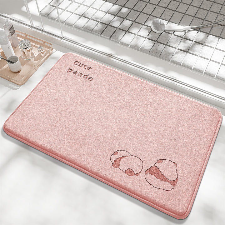 Playful Bunny Design Bath Mat Kalsten