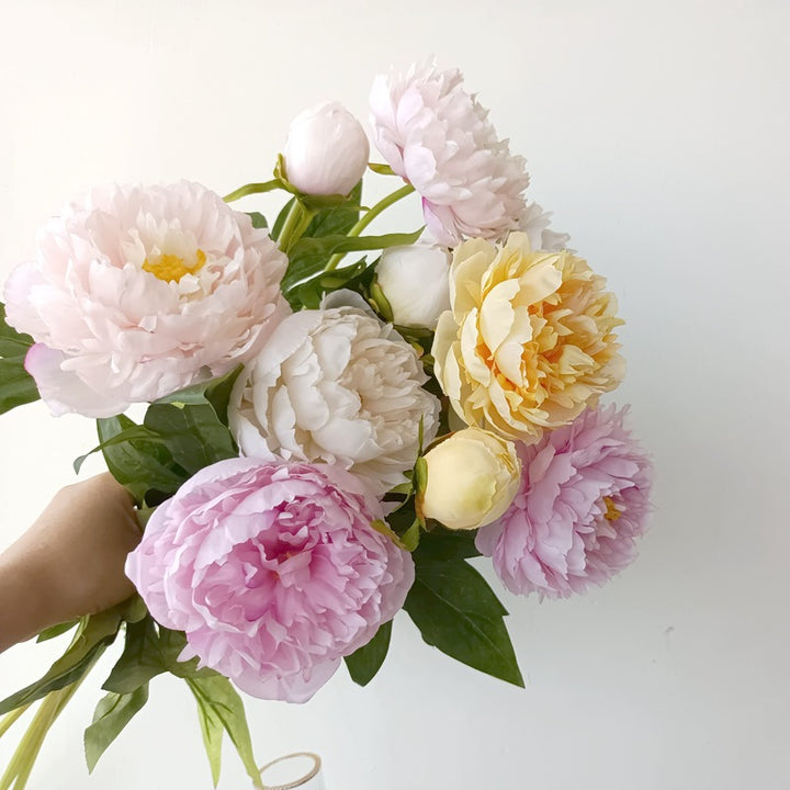 Faux Peony Floral Stem