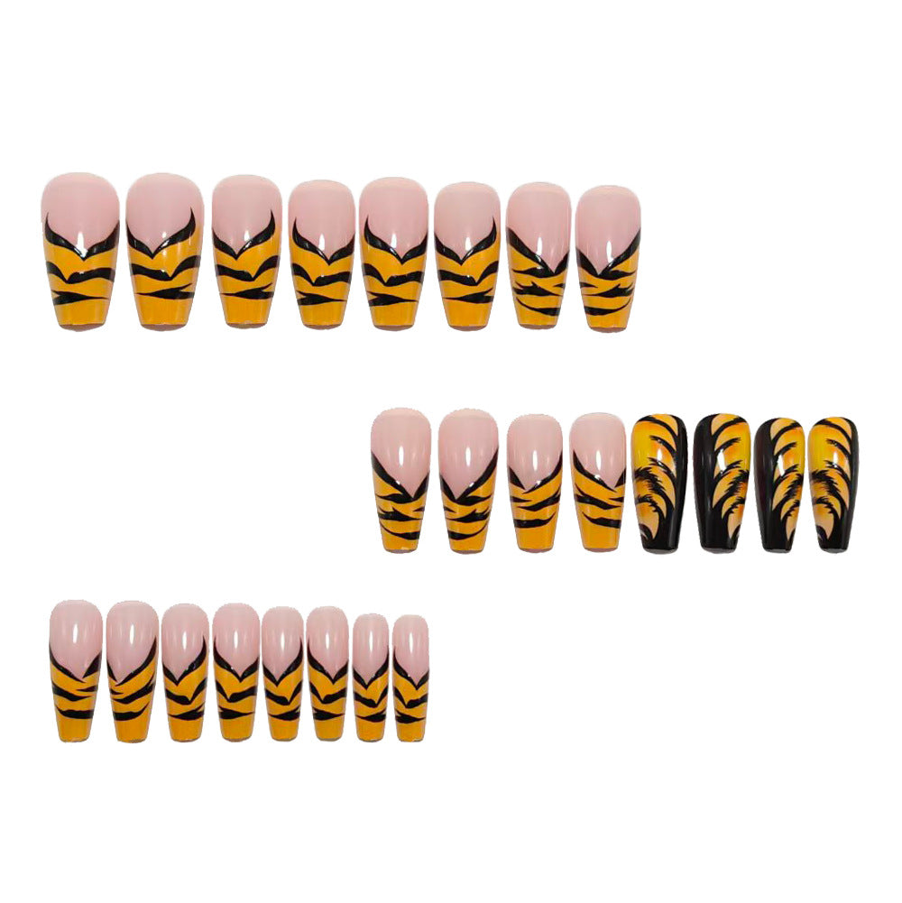 Artificial nail with Tiger Design Kalsten