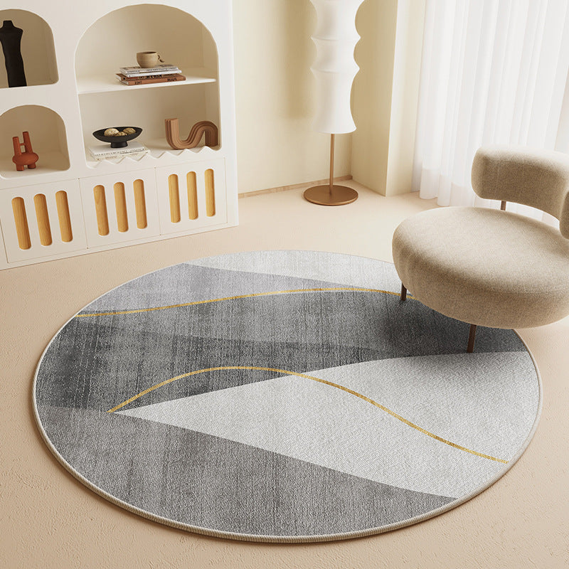Round Textured Area Rug