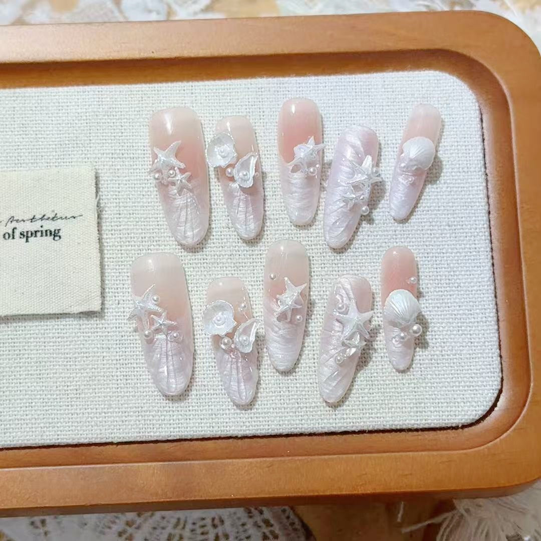 Marine-Themed 3D Nail Art Set