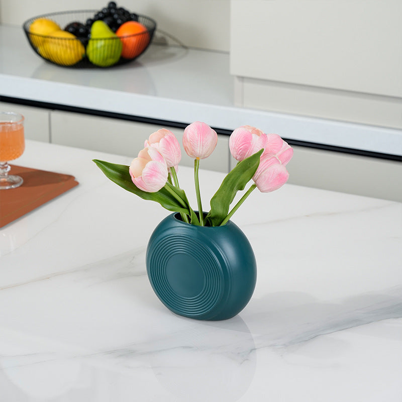 Artistic Round Decorative Planter Kalsten