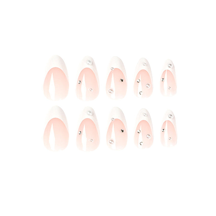 Artificial nail set with luxurious 3D accents and glitter embellishments Kalsten