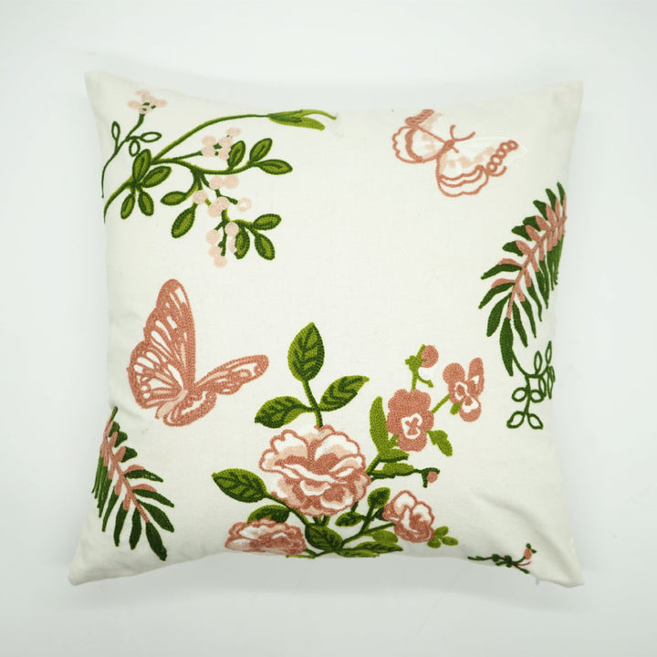 Decorative Embroidered Bird Cushion