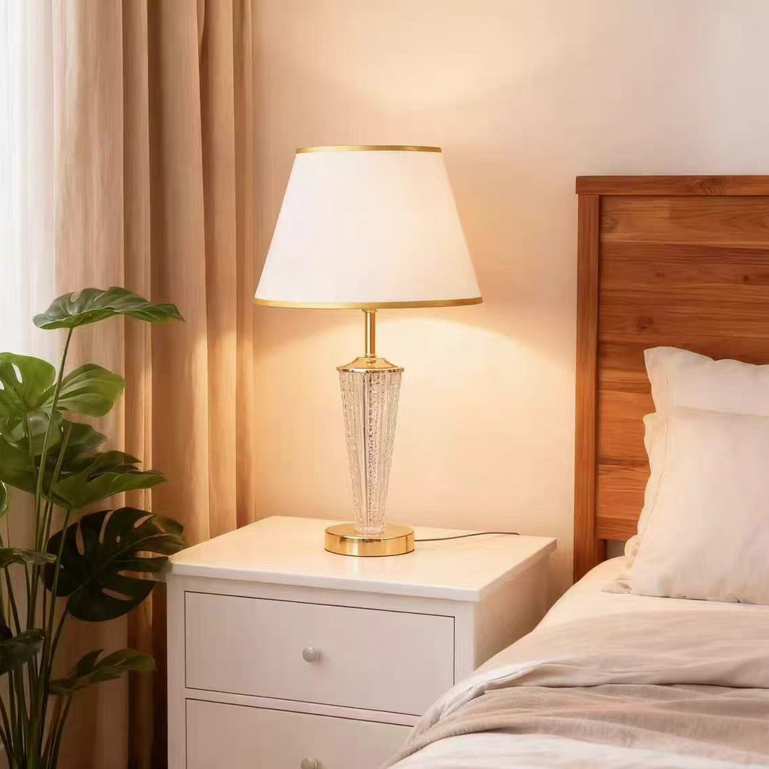 Elegant Crystal Accent Table Lamp