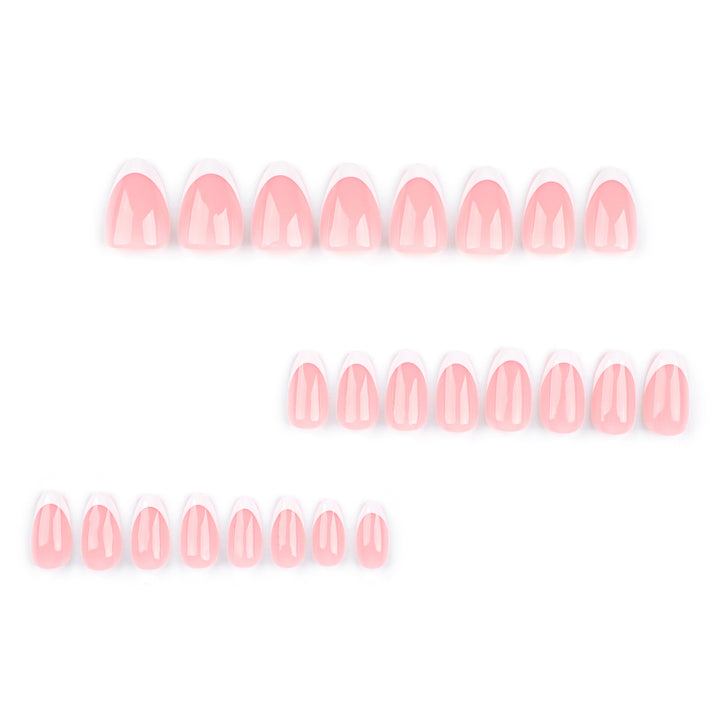 Classic French Tip Press-On Nail Extensions Kalsten