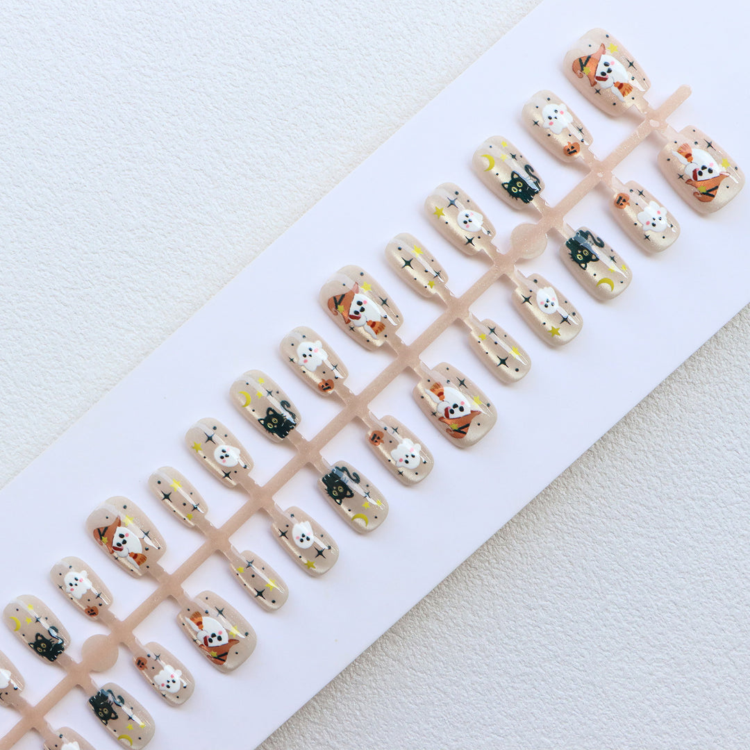 Halloween-Themed Press-On Nail Art Set Kalsten