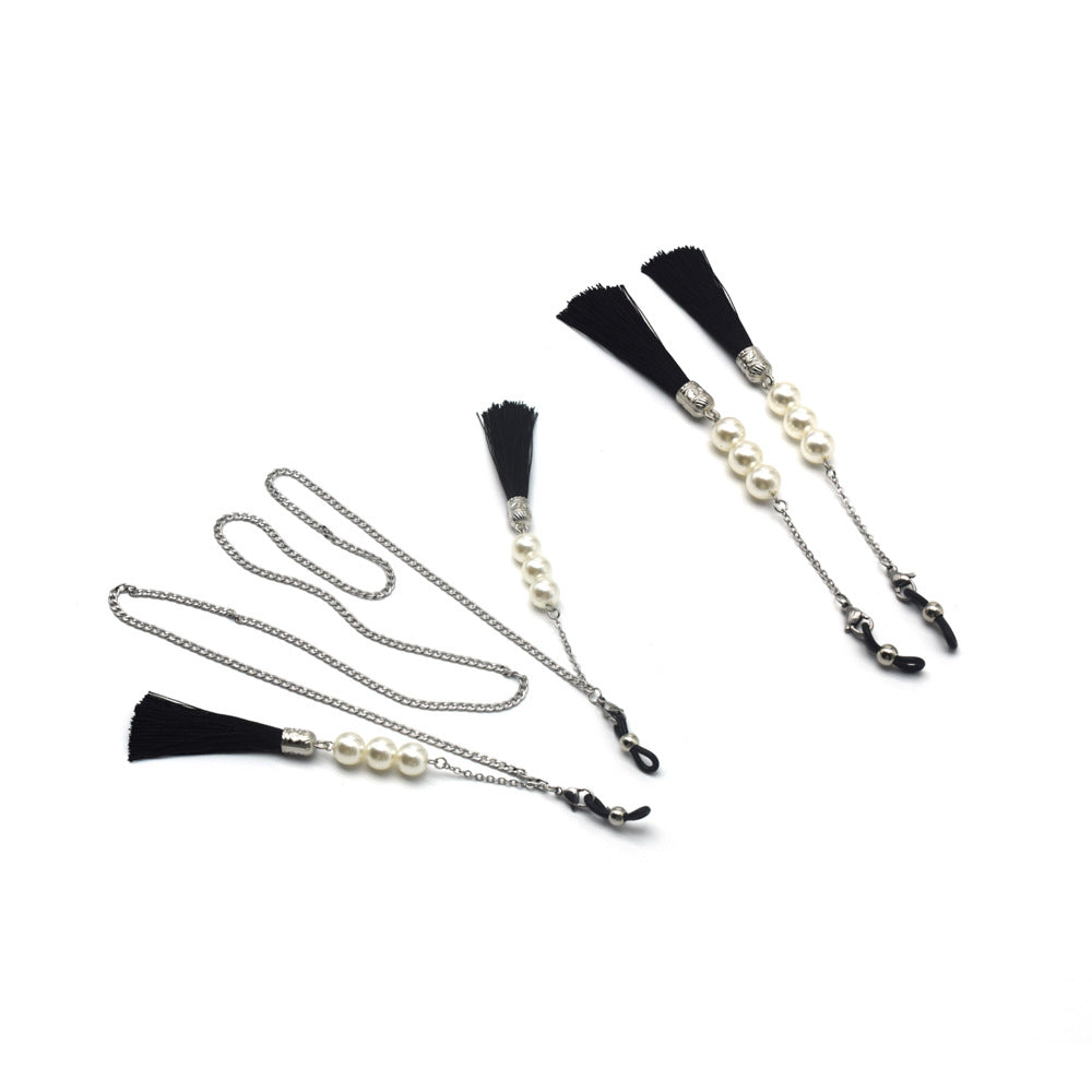 Elegant Tassel Pearl Eyewear Holder Kalsten