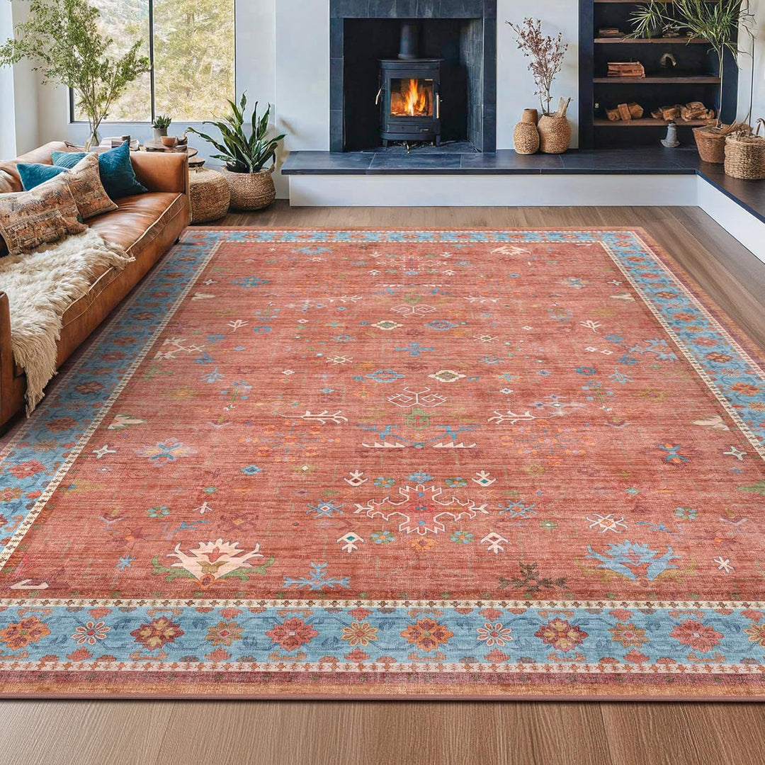 Vintage-Inspired Rustic Area Rug