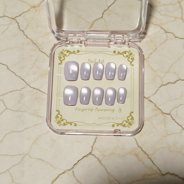 Elegant Glossy Press-On Nail Set Kalsten