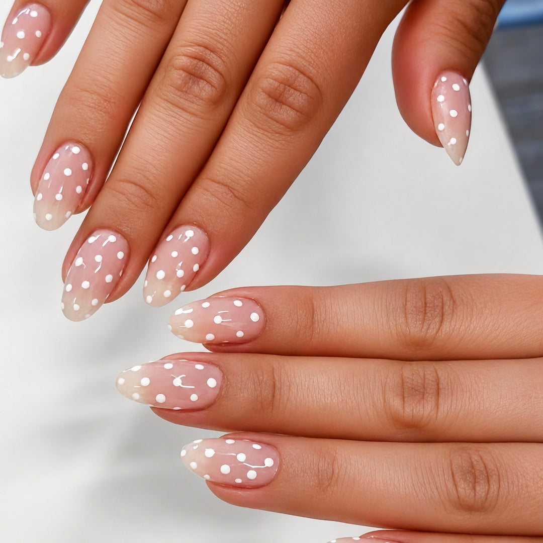 Artificial nails with dots Kalsten