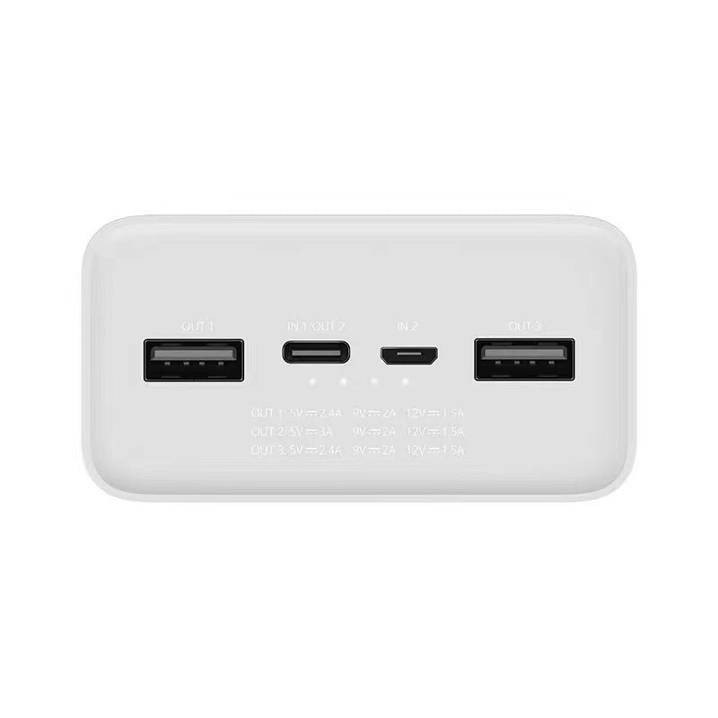 High-capacity USB-C portable power bank with dual USB-A fast-charge ports and LED indicators Kalsten