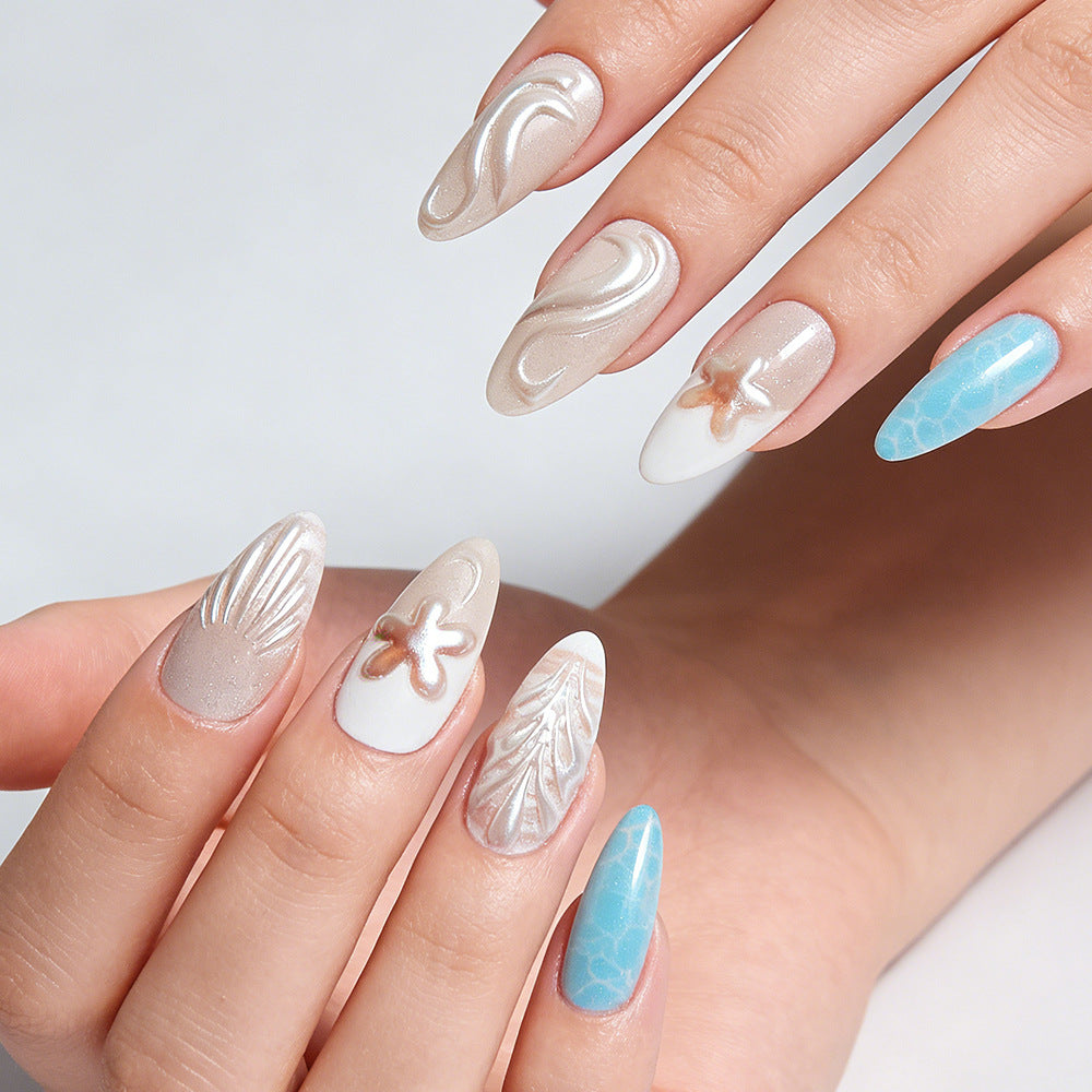 Artistic Textured Press-On Nails Kalsten