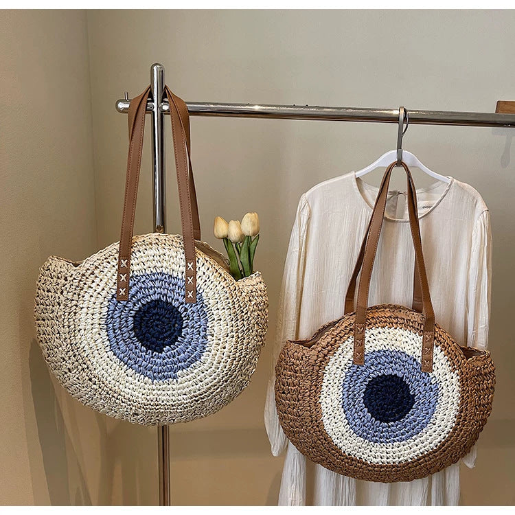 Hand-knotted basket bag with stylish design Kalsten