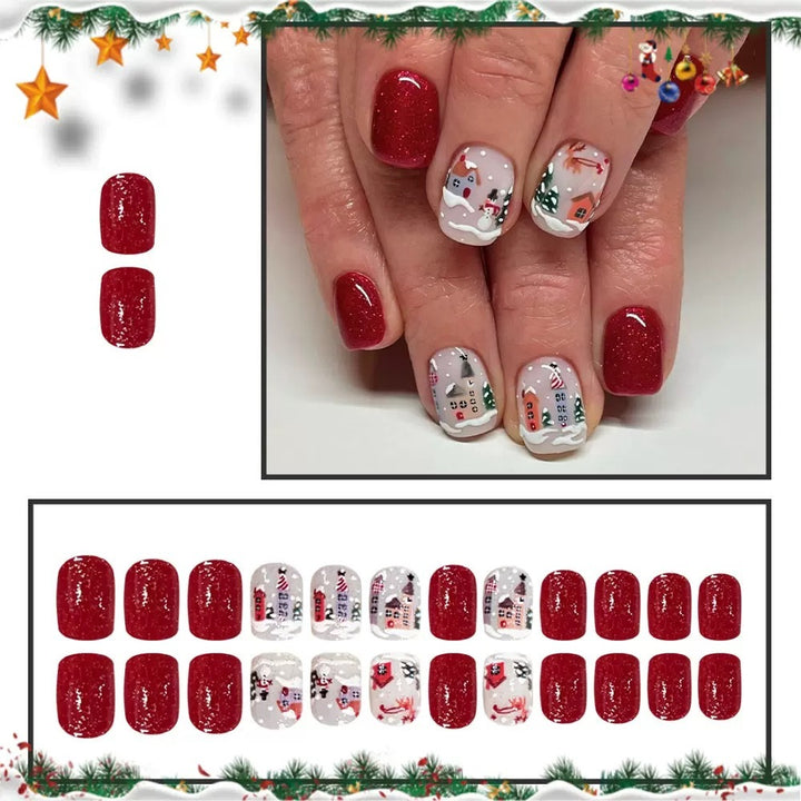 Art nail set with winter motif designs Kalsten