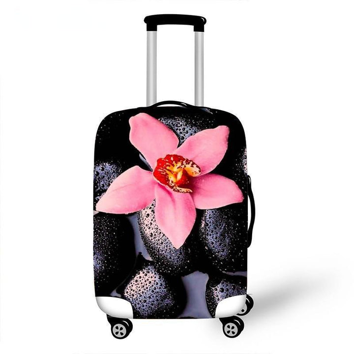 Women's hardshell travel suitcase with floral design Kalsten