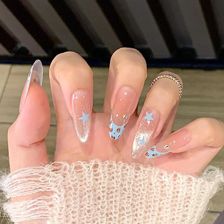 Glossy Decorative Press-On Nails Set Kalsten