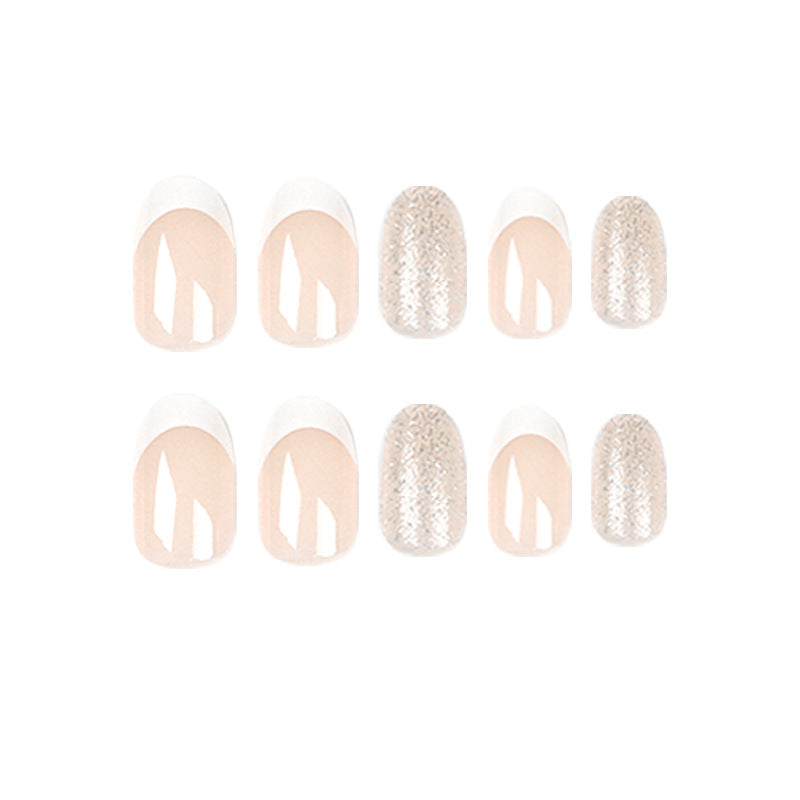 Artistic Nail Extensions with Elegant French Tip Kalsten