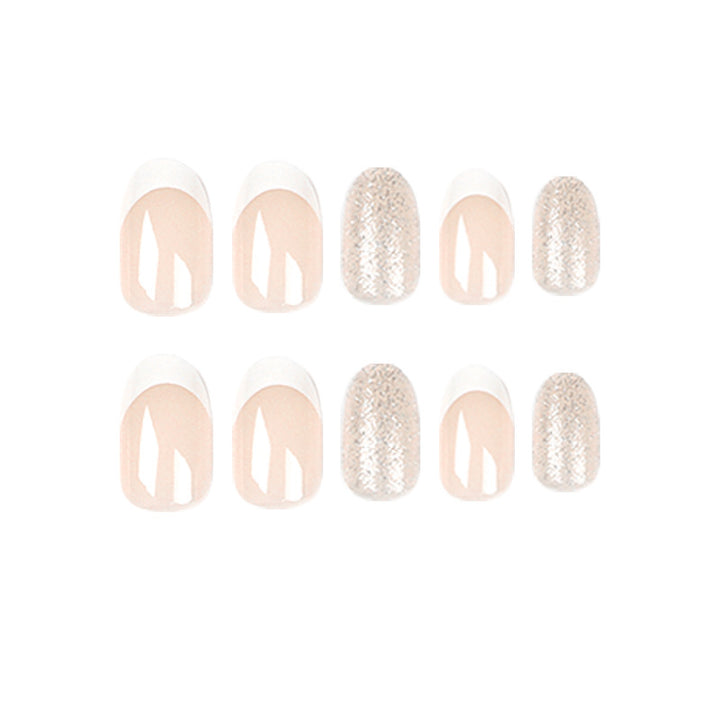 Artistic Nail Extensions with Elegant French Tip Kalsten