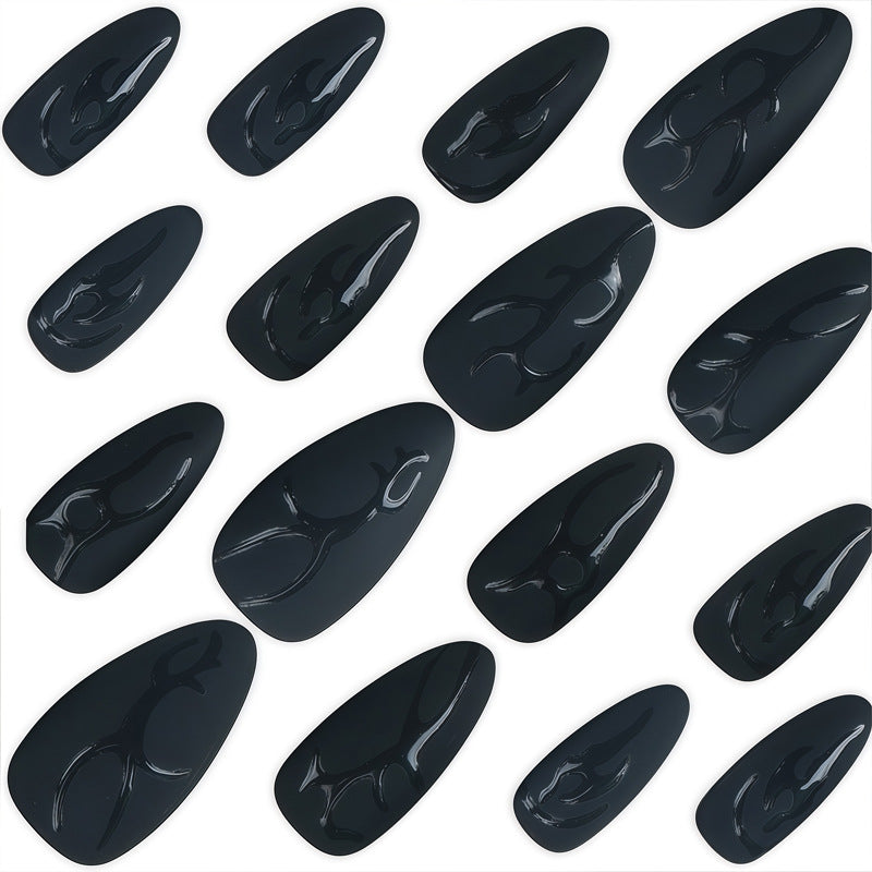 Artistic Stiletto Nail Design with Glossy Finish Kalsten