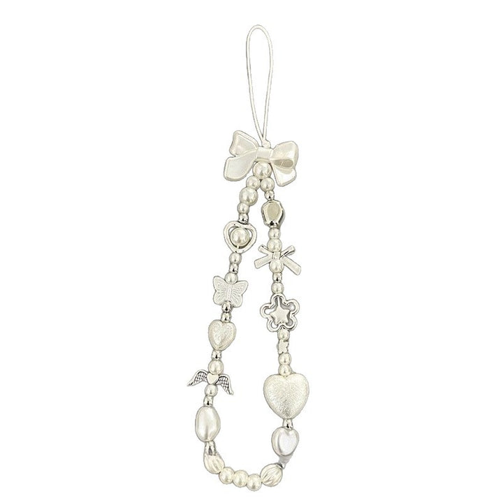 Heart and Butterfly Charm Beaded Bracelet Kalsten