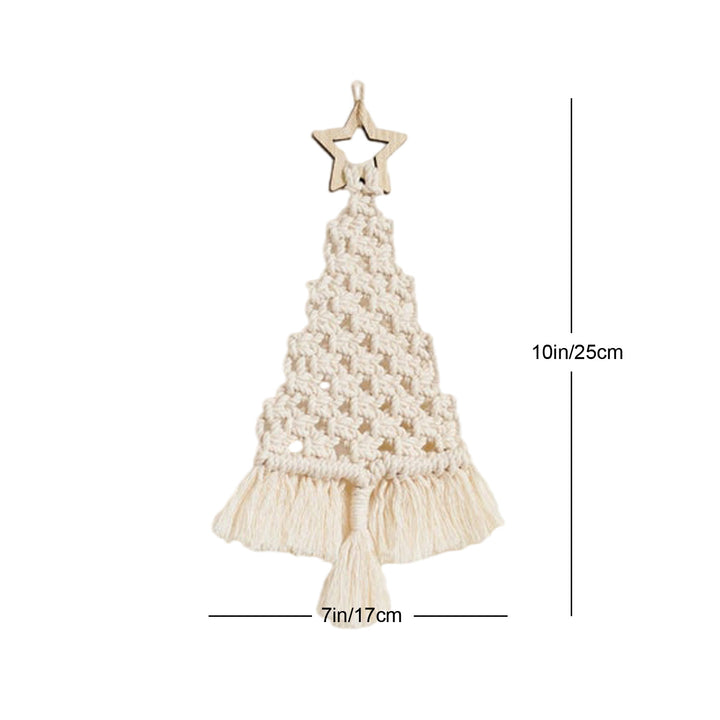 Festive Macrame Christmas Tree Ornament Kalsten