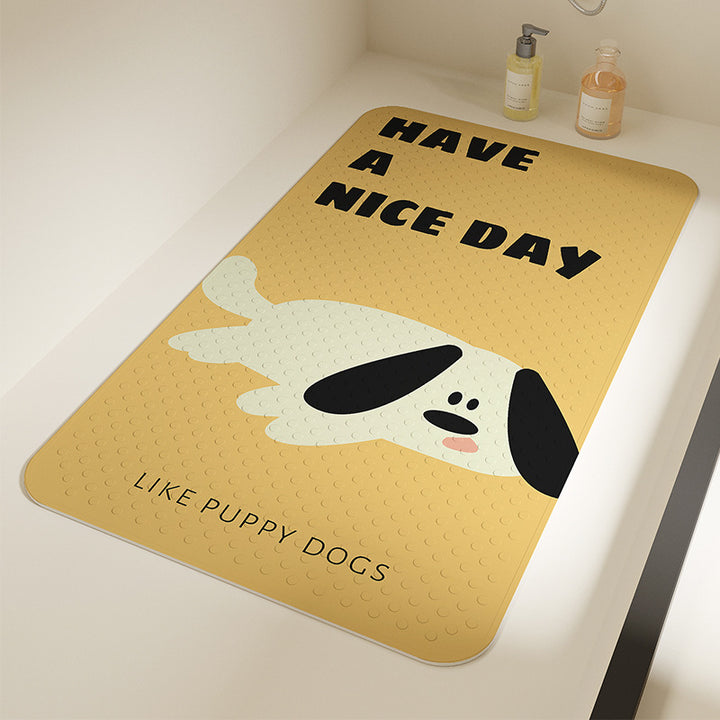 Cute Cat-Themed Bath Mat Kalsten