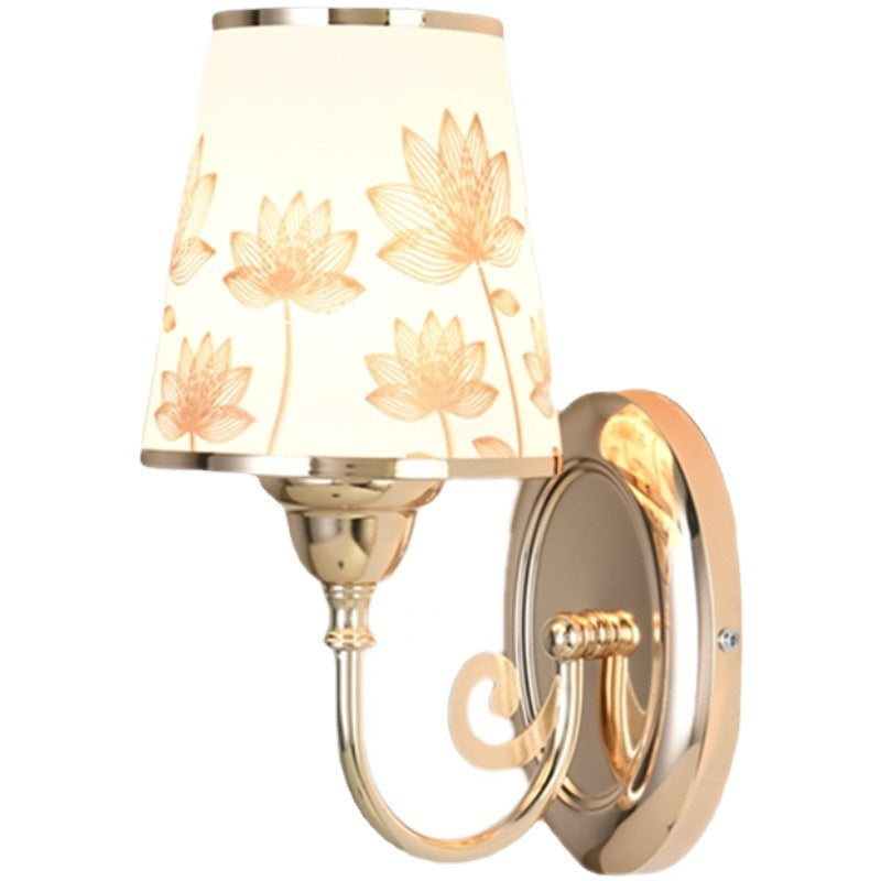 Decorative Wall Sconce with Floral Shade